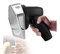 Cortador eléctrico Doner Kebab - Máquina cortadora de carne de mano de acero inoxidable comercial, grosor de corte de 0 a 8 mm, bajo ruido, fácil de desmontar, ideal para el hogar y restaurantes