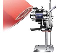 Cortador eléctrico recto de tela con luz LED para textil, cuero, corte de papel, grosor de corte ajustable