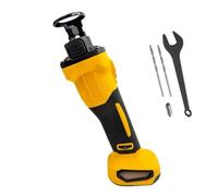 Cortador inalámbrico para paneles de yeso compatible con batería Dewalt de 20 V (sin batería), sierra de corte eléctrica sin escobillas para paneles de yeso con 6 velocidades, ajuste de profundidad y