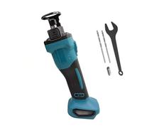 Cortador inalámbrico para paneles de yeso compatible con batería Makita de 18 V (sin batería), sierra de corte eléctrica sin escobillas con 6 velocidades, ajuste de profundidad y 2 brocas, para cortar