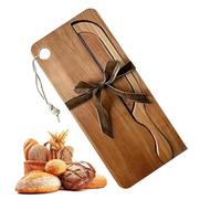 Cortador manual, bandeja de madera portátil - Set de bandeja de servicio de madera, para zurdos y diestros Bagels Palillos franceses Pasteleros para casa Cocina Restaurante