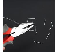 Cortador manual de alicates industriales de 200 mm, dureza de acero 45#, HRC44-48, abrazadera naranja y roja para tareas profesionales de trabajo de alambre