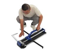 Cortador manual de azulejos ajustable a 90°, cortador de laminado, para cortes limpios y rectos en azulejos de hasta 15 mm de grosor y 60 cm de ancho para líneas de corte precisas, azulejos de pared