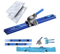 Cortador manual de azulejos con ventosa integrada y rieles guía para cerámica y porcelana, kit todo en uno portátil