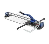 Cortador manual de azulejos de 80 cm, doble carril, corte de precisión, incluye barra de equilibrio para azulejos de pared y suelo (azul)