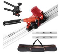 Cortador manual de azulejos, herramienta de corte de cerámica resistente con ventosas y rueda de puntuación de 3 cabezales para uso industrial