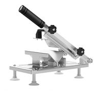 Cortador manual de carne congelada, cortador de carne de acero inoxidable mejorado, máquina de rebanar alimentos ajustable para olla caliente, barbacoa, sándwiches, pizza, utensilios de cocina