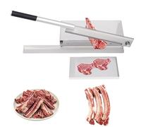 Cortador manual de carne de acero inoxidable, cortador de huesos de 16 pulgadas para costillas, carne de res, cerdo, pollo, pato, ideal para cortar patas de cerdo y chuletas de cordero
