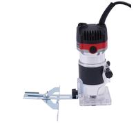 Cortador manual de madera eléctrico, cortador de cantos con una mano, fresadora compacta de madera, herramienta multifunción, kit de router compacto, recortador eléctrico de mano