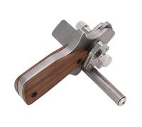 Cortador Manual de Tiras de Cuero, 10-60mm 304 Acero Inoxidable Cortador Manual de Cinturones de Cuero con Rodillo Giratorio, Escala Métrica e Imperial