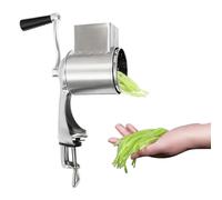 Cortador manual de verduras de acero inoxidable Zoodles, cortador en espiral, 5 cuchillas de tambor intercambiables, rallador de verduras para cortar, rallar, picar verduras