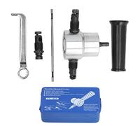 Cortador mordisqueador de chapa de doble cabezal Kit de herramientas de fijación de taladro multifuncional ajustable de alta dureza para reparación de automóviles y producción de