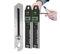 Cortador Multifuncional | Bloqueo Deslizante Multifuncional - Cúter De Acero Inoxidable Para Manualidades | para Alfombras Cuero Cuerda Cartón Estudiantes Adolescentes Adultos