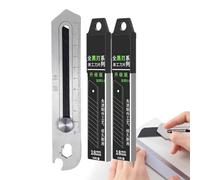 Cortador Multifuncional - Herramienta Retráctil Ergonómica De Gran Resistencia | Cúter De Acero Inoxidable Para Manualidades | para Alfombras Cuero Cuerda Cartón Estudiantes Adolescentes Adultos