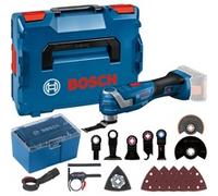 Bosch Professional 18V System multiherramienta a batería GOP 18V-34 (motor Brushless sin escobillas, Vibration Control, con varias cuchillas, 1 plato de lija, 5 hojas de lija, 5 accesorios en L-BOXX)