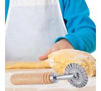 Cortador para hacer sellos de ravioles,Molde de prensa de pasta con mango de madera | Accesorios de cocina para hacer raviolis, pasta, albóndigas, lasaña,