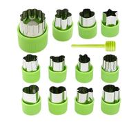 Cortador Para Verduras Y Hortalizas - Molde Para Verduras Acero Inoxidable,Cortador De Galletas Con Formas Frutales Veraniegas | Para Hornear Pan, Fondant, Cocina, Escuela, Y Vacaciones