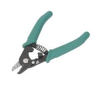 Cortador pelacables, agarre cómodo Alicates pelacables de fibra óptica de 3 puertos Herramienta de prensado para pelar la capa protectora exterior de fibra