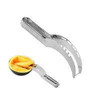 Cortador que se puede utilizar como herramienta de corte para sandía: aparato de corte de cocina basado en diseño ergonómico | Cortador para rebanar y cortar frutas | Para uso en campamentos, picni