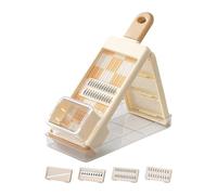 Cortador - Rallador 4 en 1, rallador ajustable, cortadora de alimentos, para ensalada, zanahoria, ajo, cocina, hogar, gastronomía