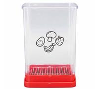 Cortador rápido para frutas y verduras, cortador de verduras de acero inoxidable con recipiente, cortador de manzanas