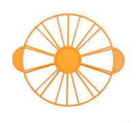 Cortador redondo y divisor de mousse para tarta de queso y mousse con rebanado preciso de porciones y construcción robusta (naranja)