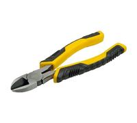 STANLEY Alicate Dynagrip Control Grip, Longitud de 150mm, Corte Diagonal, Mango Ergonómico Bimaterial, Boca de Acero Templado, Anticorrosión - STHT0-74362