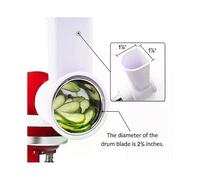 Cortador/triturador de verduras/rallador de queso para batidora de pie KitchenAid. Accesorio para rebanar