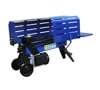 Cortador Troncos Leña 5T Eléctrico 2000W para Cortar Madera Cortadora de Troncos Eléctrica Divisor de Troncos con 2 Cuchillas Dividir en 2 o 4 Piezas 370mm Longitud Máxima Uso Interior Exterior