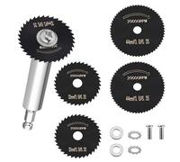 Cortador Tubo Interior para PVC, Inside Pipe Cutter 5 Hojas de Sierra de Repuesto de Acero de Alta Velocidad Vástago Hexagonal de 1/4" para Taladro y Destornillador de Impacto