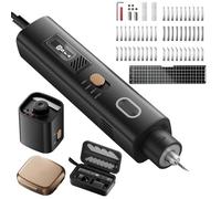 Cortador ultrasónico de 40 KHz con 50 cuchillas de repuesto, bloqueo for niños con luz LED, cargador for modelo impreso en 3D, PVC, cuero, madera y metal