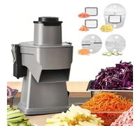 Cortador y cortador eléctrico de verduras 4 en 1, procesador comercial de verduras para cortar, triturar, cortar y cortar, cuchilla eléctrica reemplazable