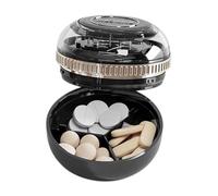 Cortador y Partidor de Pastillas | Ajustable, auxiliar portátil con compartimento de almacenamiento,Rebanador de Pastillas | para Uso Diario en Casa, Viajes, Personas Mayores, Deportes y Farmacia