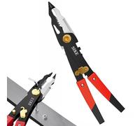 Cortador y Pelador de Cables,Ergonómico Y Multifuncional,Herramienta de Electricista con Pinzas para Pelar Alambre | para Aficionados, Principiantes, Profesionales, así como para Hogar, Fábrica, Garaj