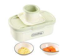 Cortador Y Picador De Verduras - Utensilio De Cocina Manual Y Seguro - Picador Manual de Hortalizas y Triturador de Ajo | Uso En Hogar Apartamento Restaurante Casa De Campo Y Acampada