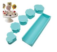 Cortador y Prensador de Cake | Juego de Utensilios para Hornear con Bandeja de 20 cm,Utensilio para Repostería | para Celebraciones, Actividades Infantiles, Reuniones Familiares, Cocina Casera, de