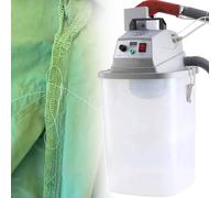 Cortadora automática de roscas de 450 W con regulación de velocidad continua, lubricación automática, 15-50 mm de ancho para fábricas de ropa, incluye cubo de almacenamiento