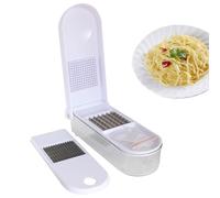 Cortadora de acero inoxidable - Cortador de patatas manual, antioxidante, multifuncional, cuchillas, utensilio de cocina duradero | Un imprescindible para ajo, zanahorias, conc