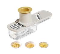 Cortadora de ajo 3 en 1 - Trituradora de verduras para picar lo, amoladora manual antideslizante | Cuchillas de acero inoxidable de alta eficiencia, trituradora de frutas, y zanahoria para