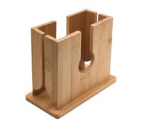 Cortadora De Bagels - Ranura De Corte Antideslizante De Madera Elegante | Gadget De Cocina Cortador De Pan De Bambú | Herramienta Para Cortar Panecillos Y Pan Sin Esfuerzo | Para El Hogar Cafetería Re