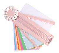 Cortadora de bordes para manualidades de papel, cortadoras de tarjetas 12 en 1 - Herramienta de corte Zig con dimensiones, bordes de onda decorativos multifuncionales, cortadora de papel para