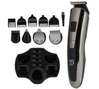 Cortadora de Cabello Eléctrica, Cortadora de Cabello Multifuncional Cortadora de Cabello 5 en 1 con Base/Peine de Límite/Cabezal Cortador para Kit de Peluquero Inalámbrico