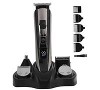 Cortadora de Cabello Multifuncional, Kit de Cortadora con Cuchilla en T Cortadora de Cabello Eléctrica con Base / Peine de Límite / Cabezal de Corte para el Juego de Corte de Cabello para