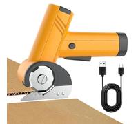 Cortadora de Cajas Eléctrica | 2000mAh Recargable Con Luz LED Y Cuchilla,Tijeras Eléctricas de 4V para Cartón,para Trabajo en Garaje Oficina Costura Construcción Papel Tejidos y Alfombras