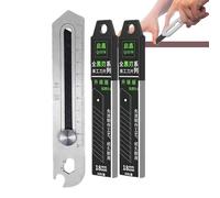 Cortadora De Cajas Multiusos - Herramienta Multifuncional Retráctil,Filo De Acero Inoxidable - Para Estudiantes Jóvenes Adultos Profesionales Alfombras Papel Cuerda Y Embalajes