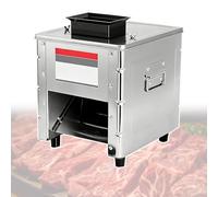 Cortadora de carne automática de escritorio, cortador eléctrico de acero inoxidable de grado comercial, juego de cuchillas desmontables for procesamiento de carne fresca, fácil de limpiar