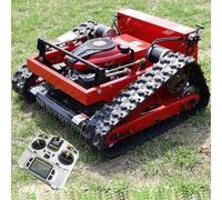 Cortadora de césped con control remoto de 7,5HP, cortadora de gasolina de 4 tiempos, cortadora de césped de deshierbe remota, soporta pendientes de 45 °, altura 10-180 mm, ancho de corte de 550 mm
