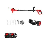 Cortadora De Césped Eléctrica 20000 RPM, Inalámbrica, Herramienta Jardín Telescópica Plegable Ajustable For Batería 18 V Tareas De Corte Sin Esfuerzo En El Jardín(2 Battery)