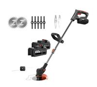 Cortadora De Césped Eléctrica Inalámbrica Mano, Potente 500 W, Jardín Escalable, Herramienta For Batería 18 V Tareas De Corte Sin Esfuerzo En El Jardín(with 2XBattery)