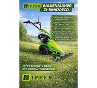 Zipper Cortacésped de Gasolina ZI-BM870ECO, Ancho 87 cm, 4x4, Motor OHV 159 cc, 55 kg